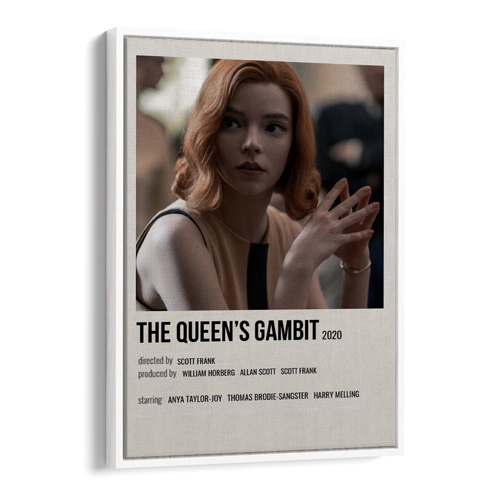 The Queens Gambit 2020 I Movie Posters in White Floater Frame