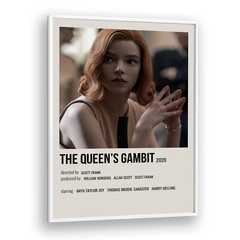 The Queens Gambit 2020 I Movie Posters in White Plain Frame