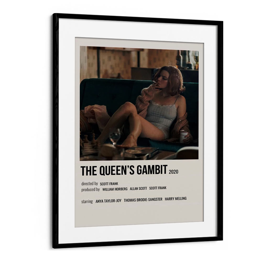 The Queens Gambit 2020 ii Movie Posters in Black Frame With Mount