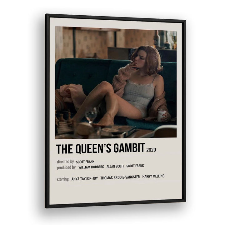 The Queens Gambit 2020 ii Movie Posters in Black Plain Frame