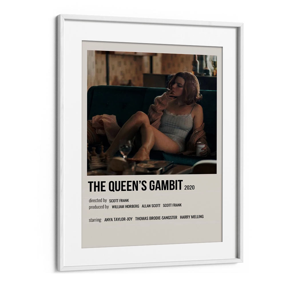 The Queens Gambit 2020 ii Movie Posters in White Frame With Mount