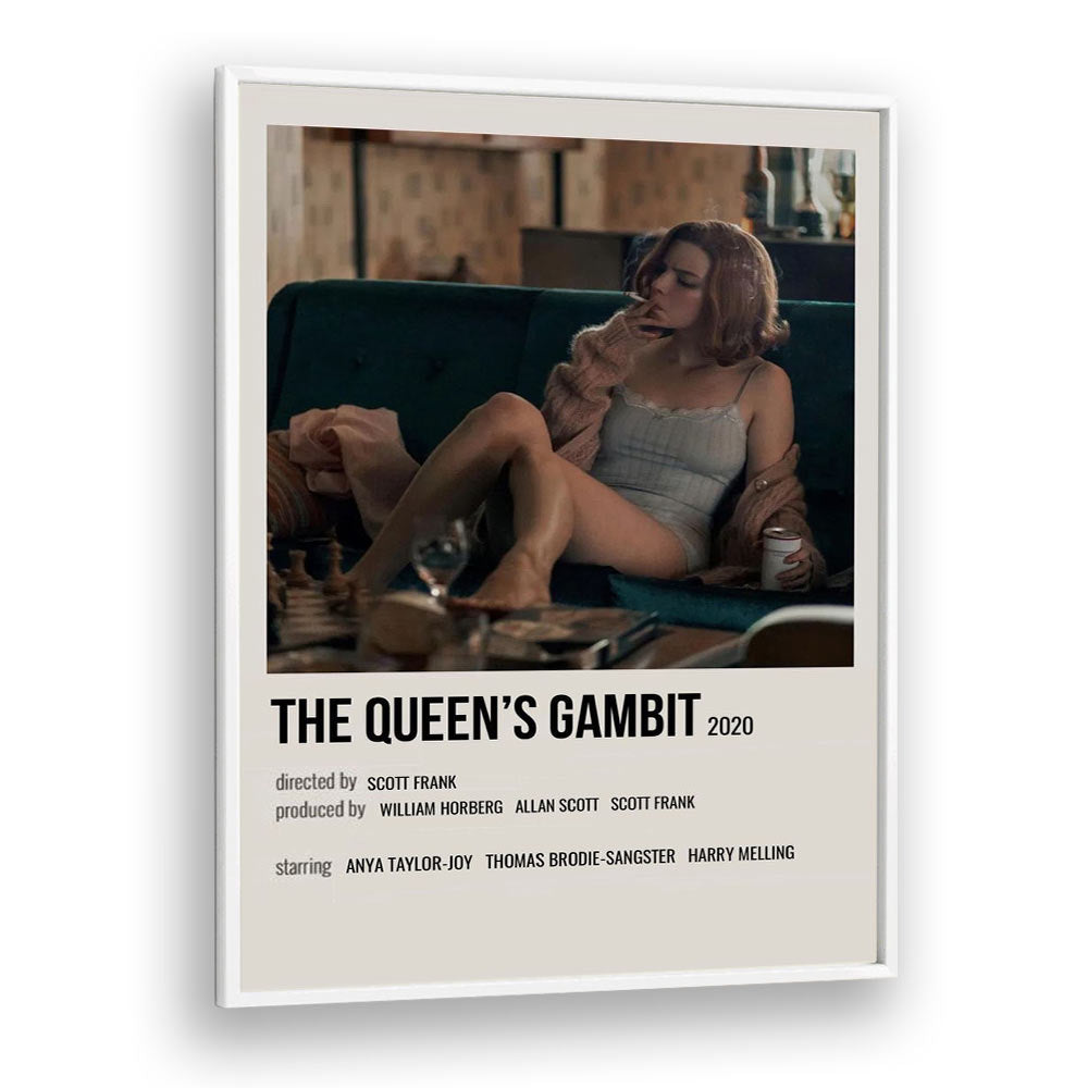 The Queens Gambit 2020 ii Movie Posters in White Plain Frame