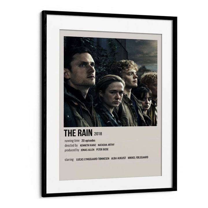 The Rain 2018 Movie Posters in Black Frame With Mount