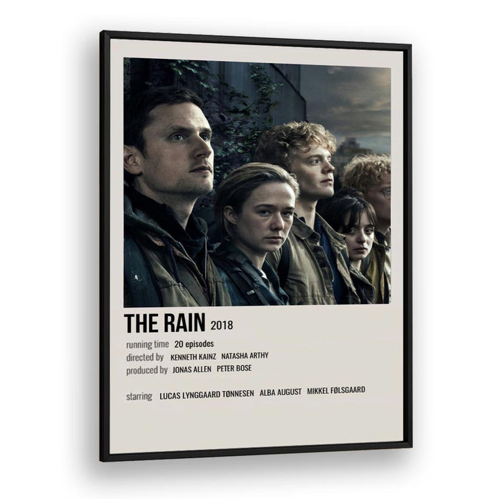 The Rain 2018 Movie Posters in Black Plain Frame