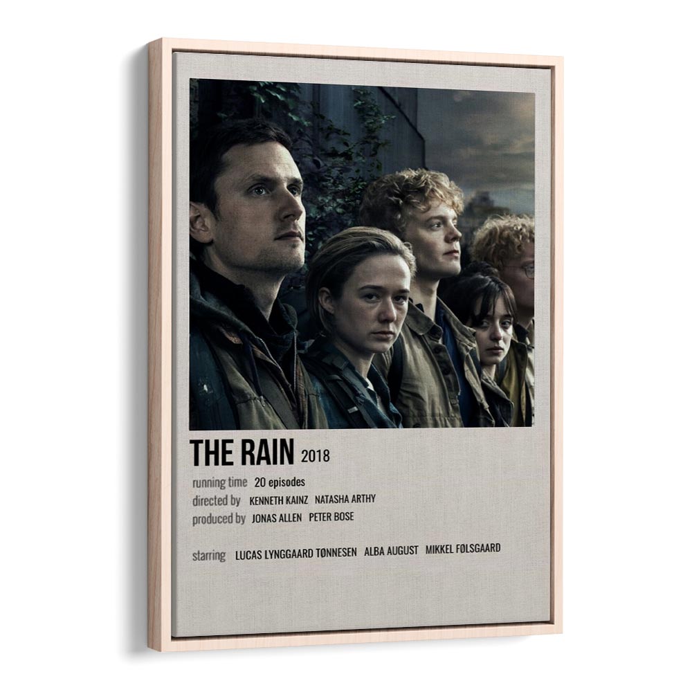 The Rain 2018 Movie Posters in Oak Wood Floater Frame