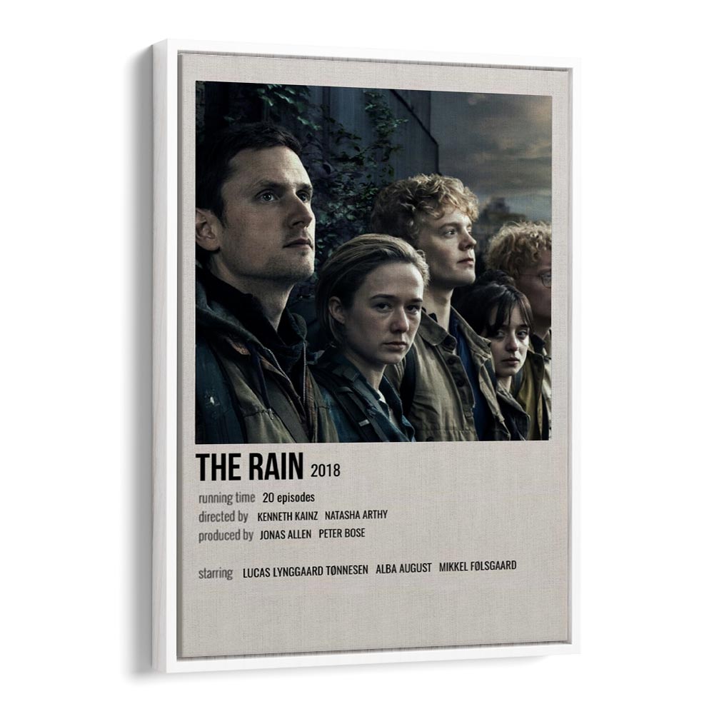 The Rain 2018 Movie Posters in White Floater Frame