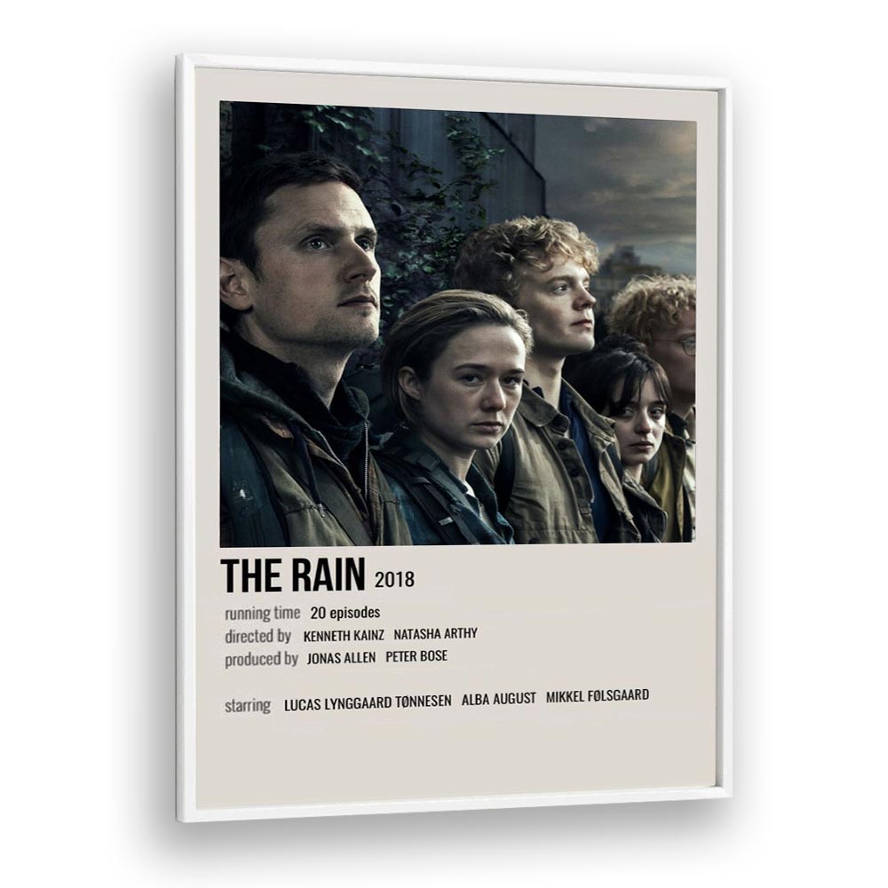 The Rain 2018 Movie Posters in White Plain Frame