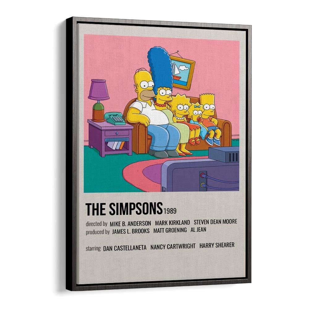 The Simpsons 1989 I Movie Posters in Black Floater Frame