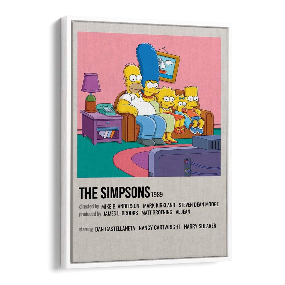 The Simpsons 1989 I Movie Posters in White Floater Frame