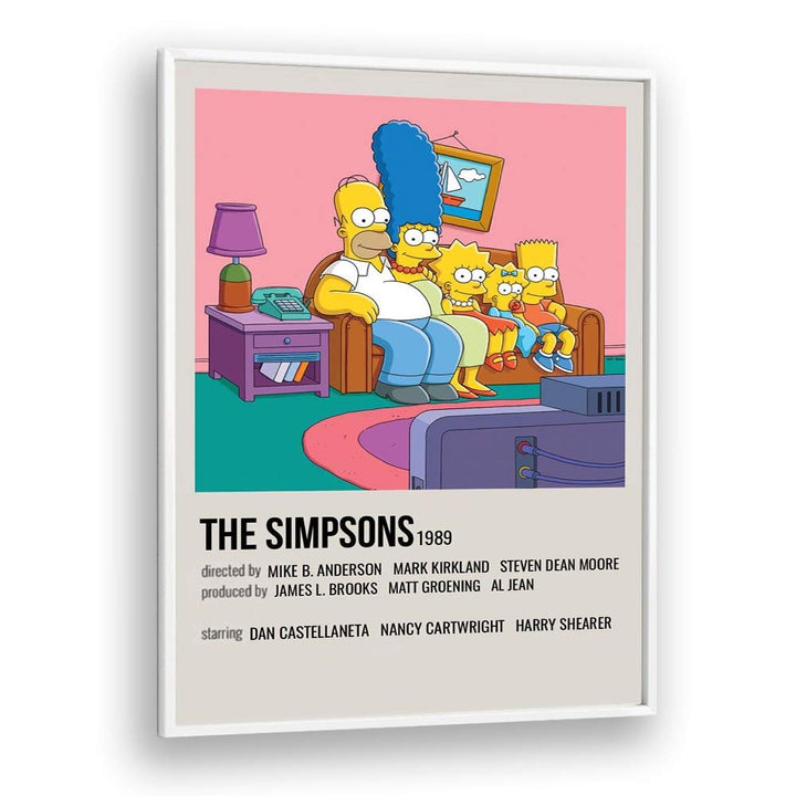 The Simpsons 1989 I Movie Posters in White Plain Frame