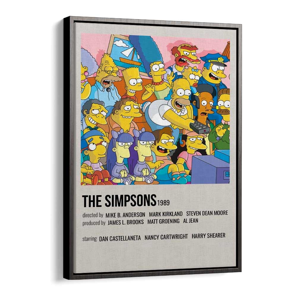 The Simpsons 1989 II Movie Posters in Black Floater Frame