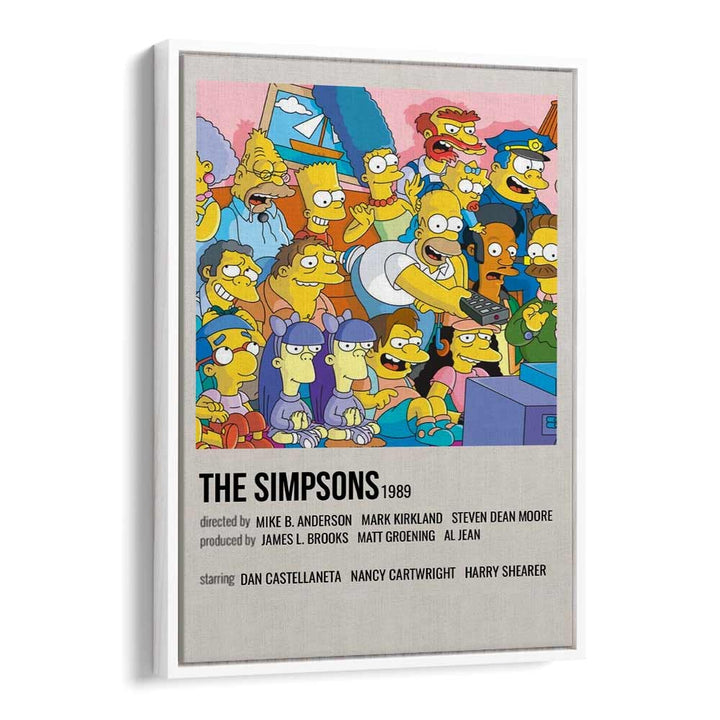 The Simpsons 1989 II Movie Posters in White Floater Frame