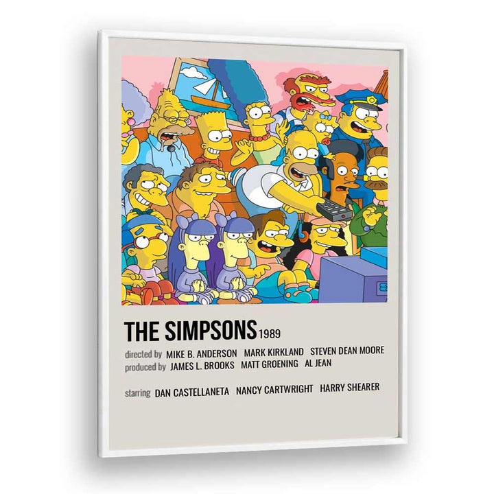 The Simpsons 1989 II Movie Posters in White Plain Frame