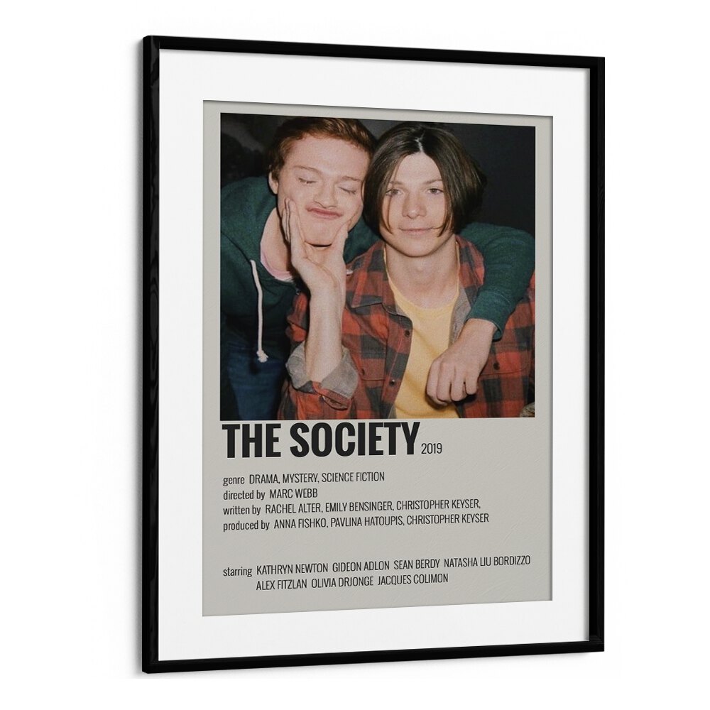 The Society Movie Posters in Black Frame With Mount