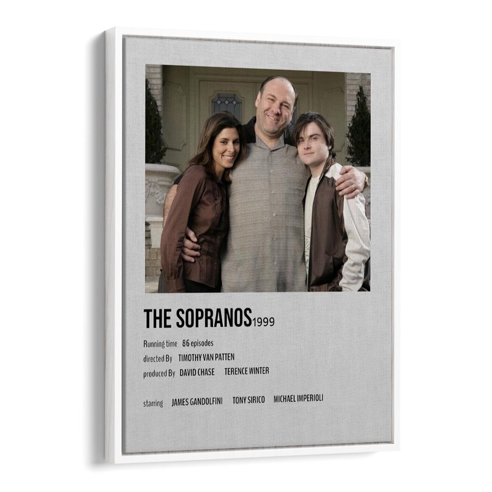 The Sopranos 1999 Movie Posters in White Floater Frame