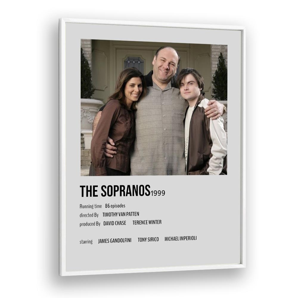 The Sopranos 1999 Movie Posters in White Plain Frame