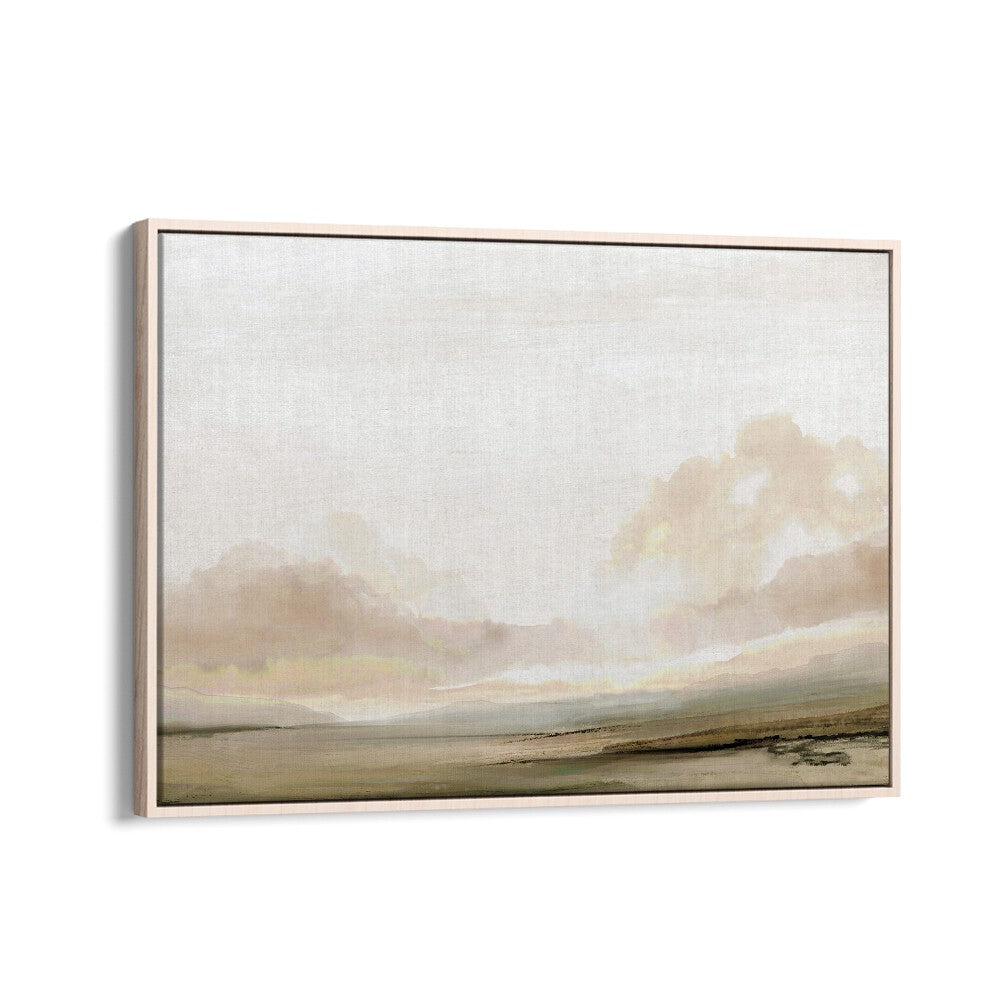 The South By Dan Hobday Abstract Art Abstract Paintings in Oak Wood Floater Frame