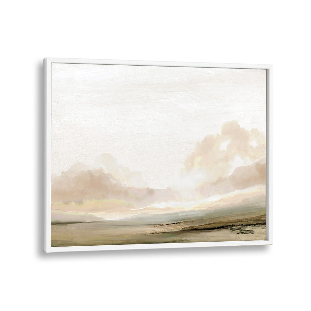 The South By Dan Hobday Abstract Art Abstract Paintings in White Plain Frame