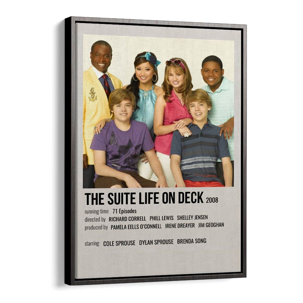 The Suite Life On Deck 2008 Movie Posters in Black Floater Frame