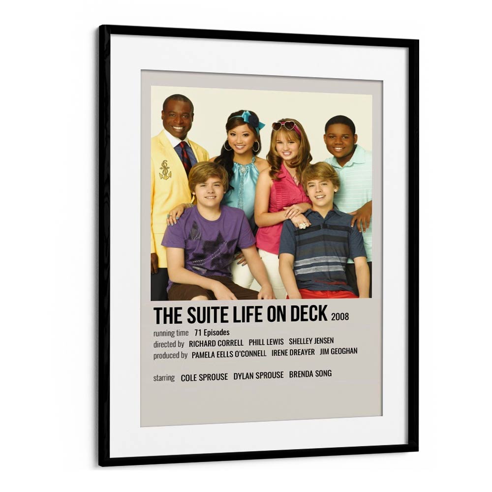 The Suite Life On Deck 2008 Movie Posters in Black Frame With Mount