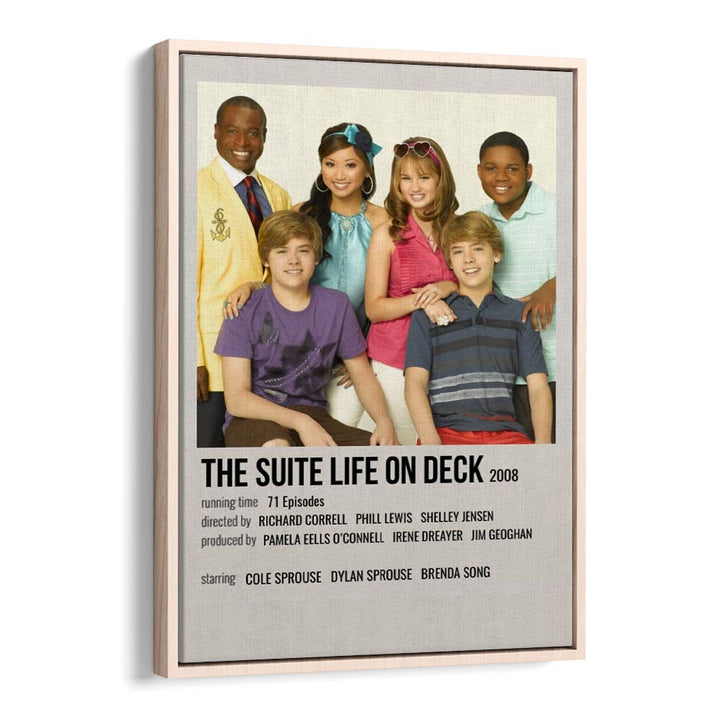 The Suite Life On Deck 2008 Movie Posters in Oak Wood Floater Frame