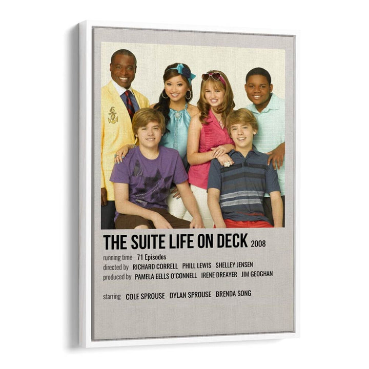 The Suite Life On Deck 2008 Movie Posters in White Floater Frame