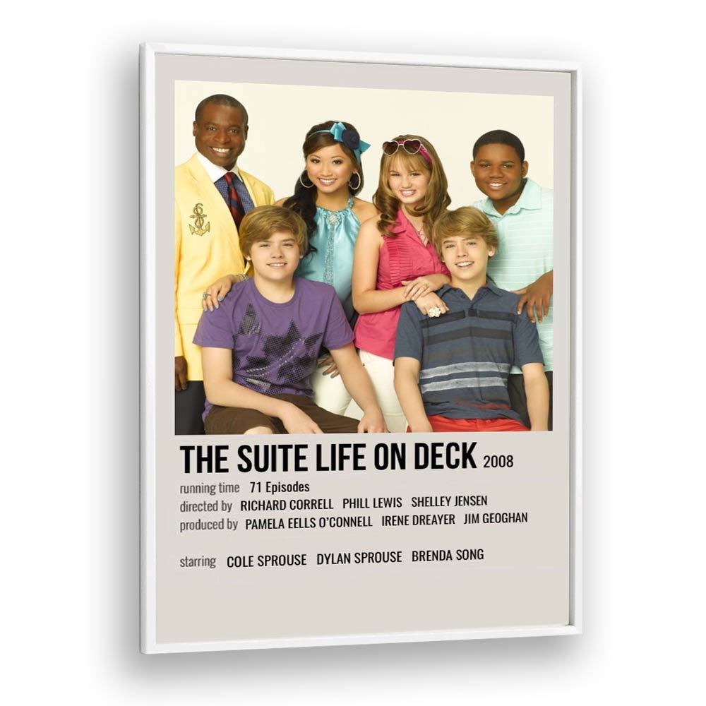 The Suite Life On Deck 2008 Movie Posters in White Plain Frame