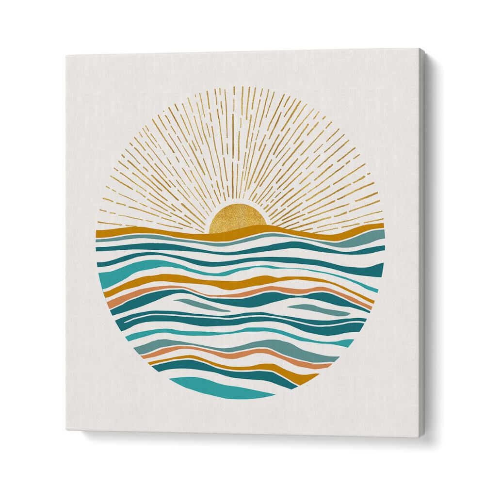 The Sun and the Sea by Kristian Gallagher Wall Art Prints in Gallery Wrap