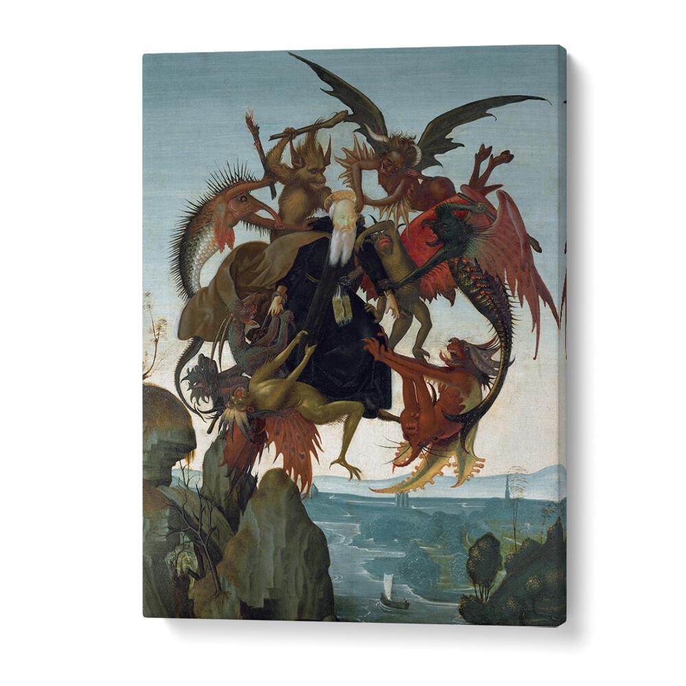 The Torment Of Saint Anthony Ca.1487-1488 Vintage Paintings in Gallery Wrap