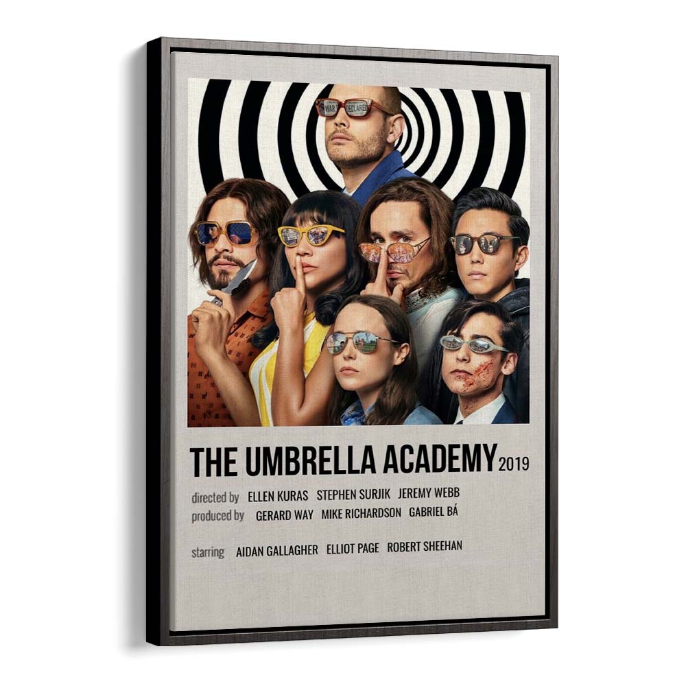 The Umbrella Academy 2019 Movie Posters in Black Floater Frame