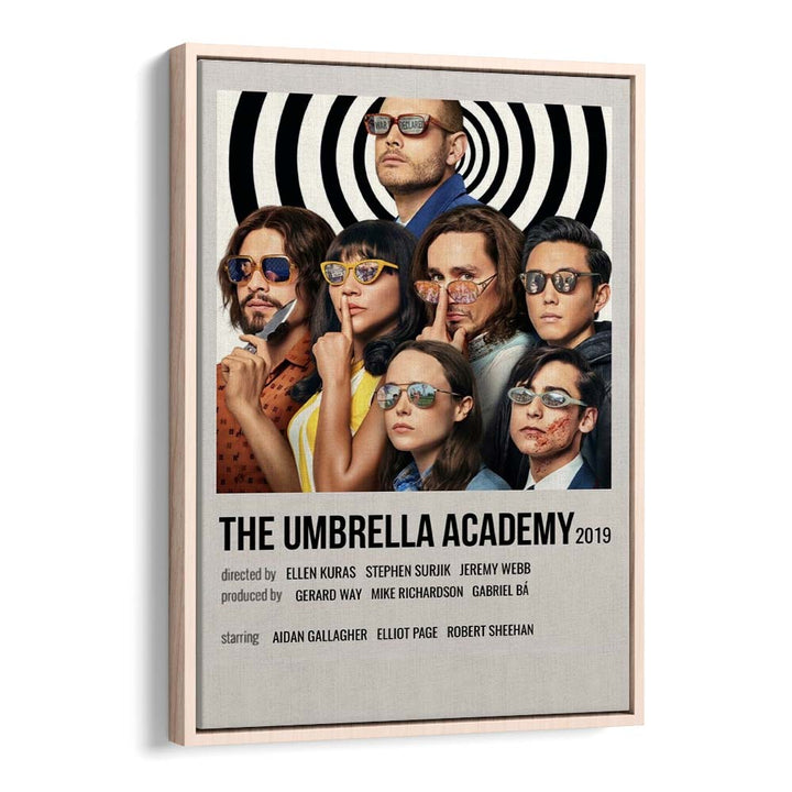 The Umbrella Academy 2019 Movie Posters in Oak Wood Floater Frame