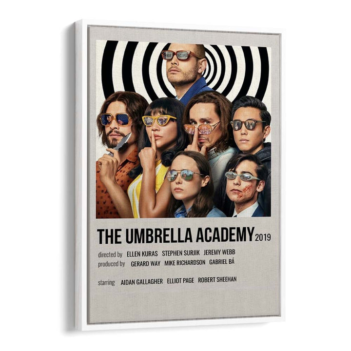 The Umbrella Academy 2019 Movie Posters in White Floater Frame