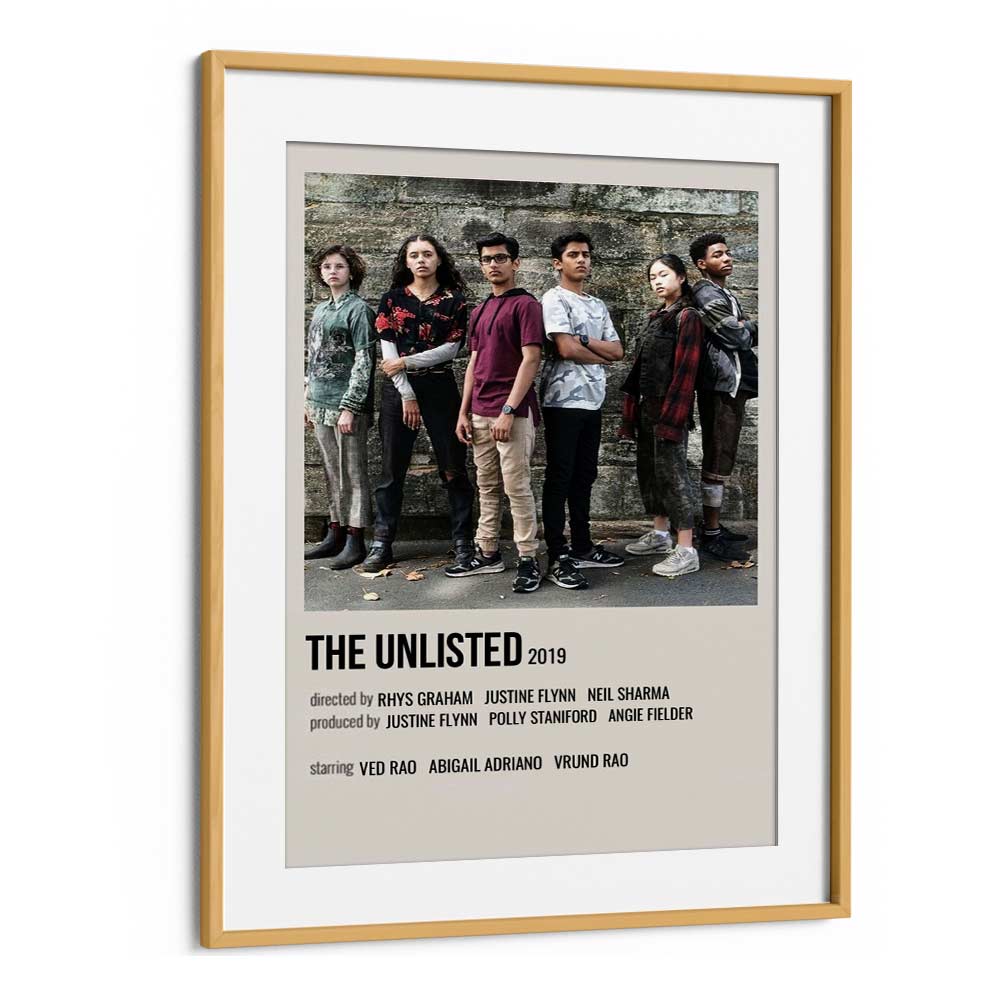 The Unlisted 2019 Movie Posters in Oak Wood Frame With Mount