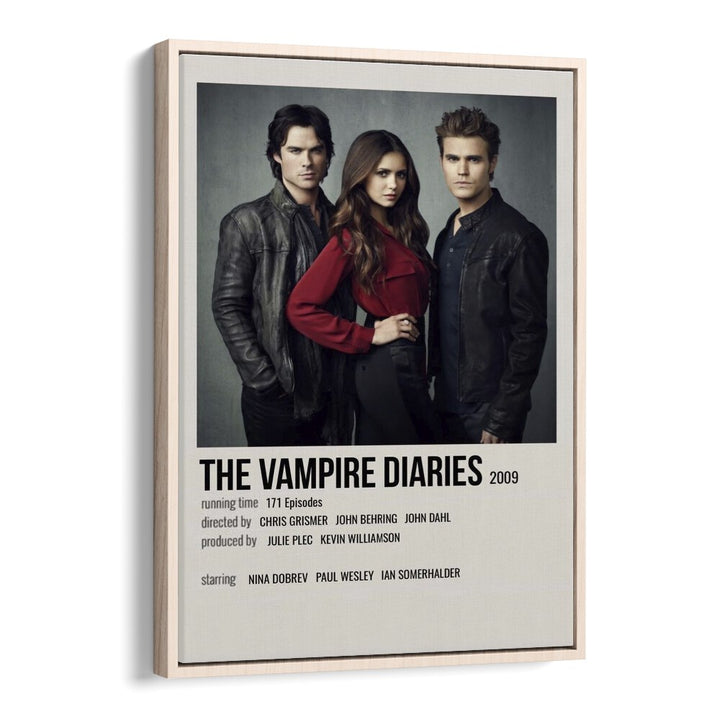 The Vampire Diaries Movie Posters in Oak Wood Floater Frame