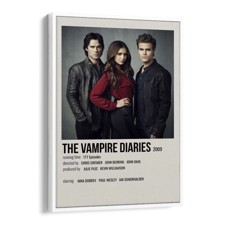 The Vampire Diaries Movie Posters in White Floater Frame