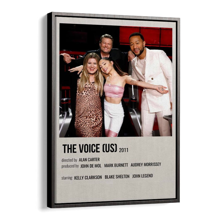 The Voice US Movie Posters in Black Floater Frame