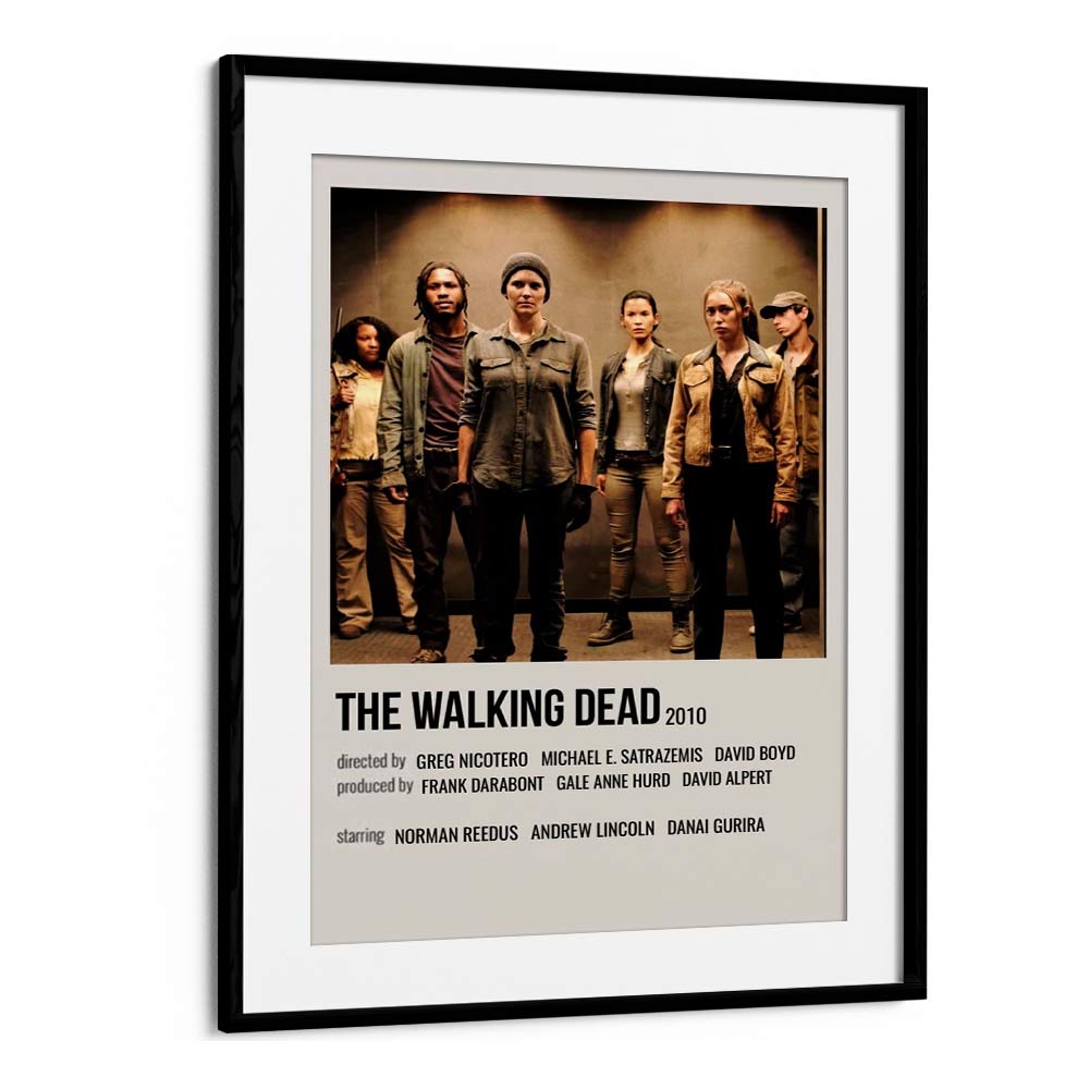 The Walking Dead 2010 I Movie Posters in Black Frame With Mount