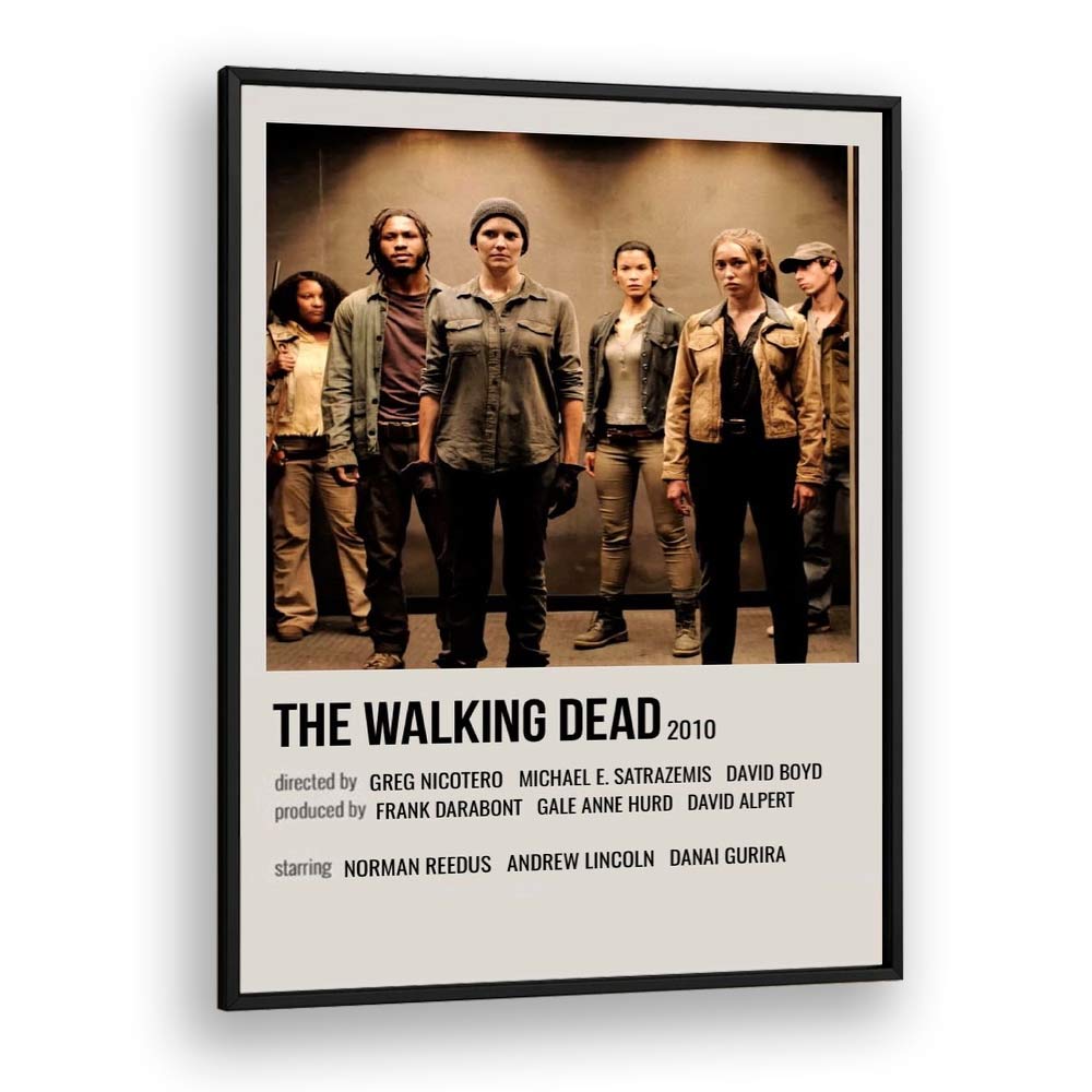 The Walking Dead 2010 I Movie Posters in Black Plain Frame