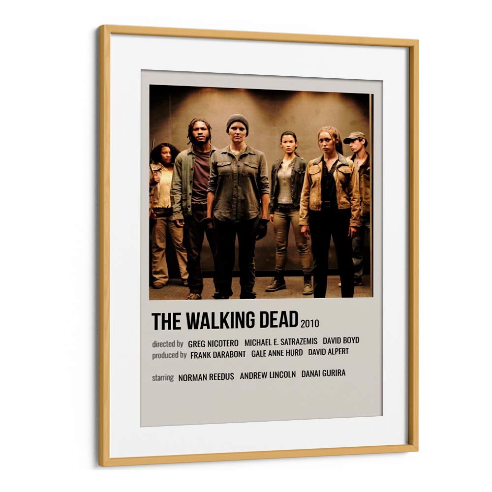 The Walking Dead 2010 I Movie Posters in Oak Wood Frame With Mount