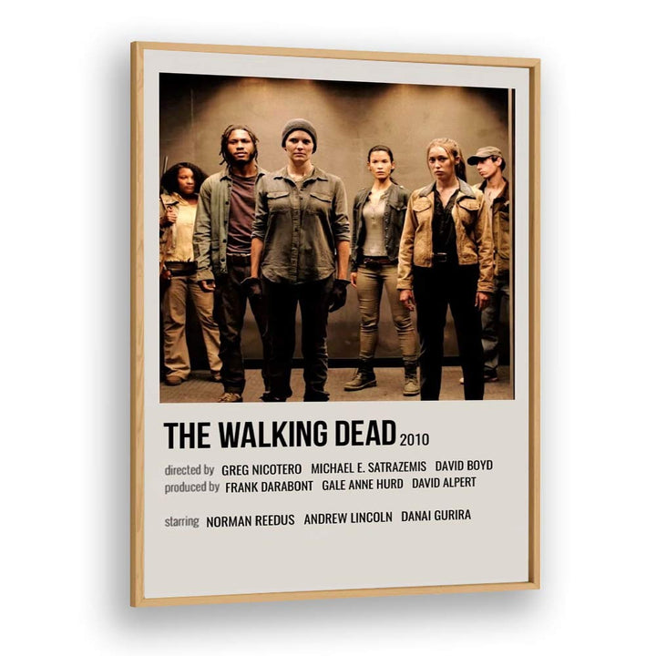 The Walking Dead 2010 I Movie Posters in Oak Wood Plain Frame