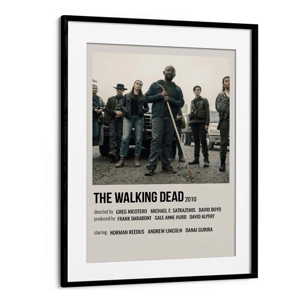 The Walking Dead 2010 II Movie Posters in Black Frame With Mount