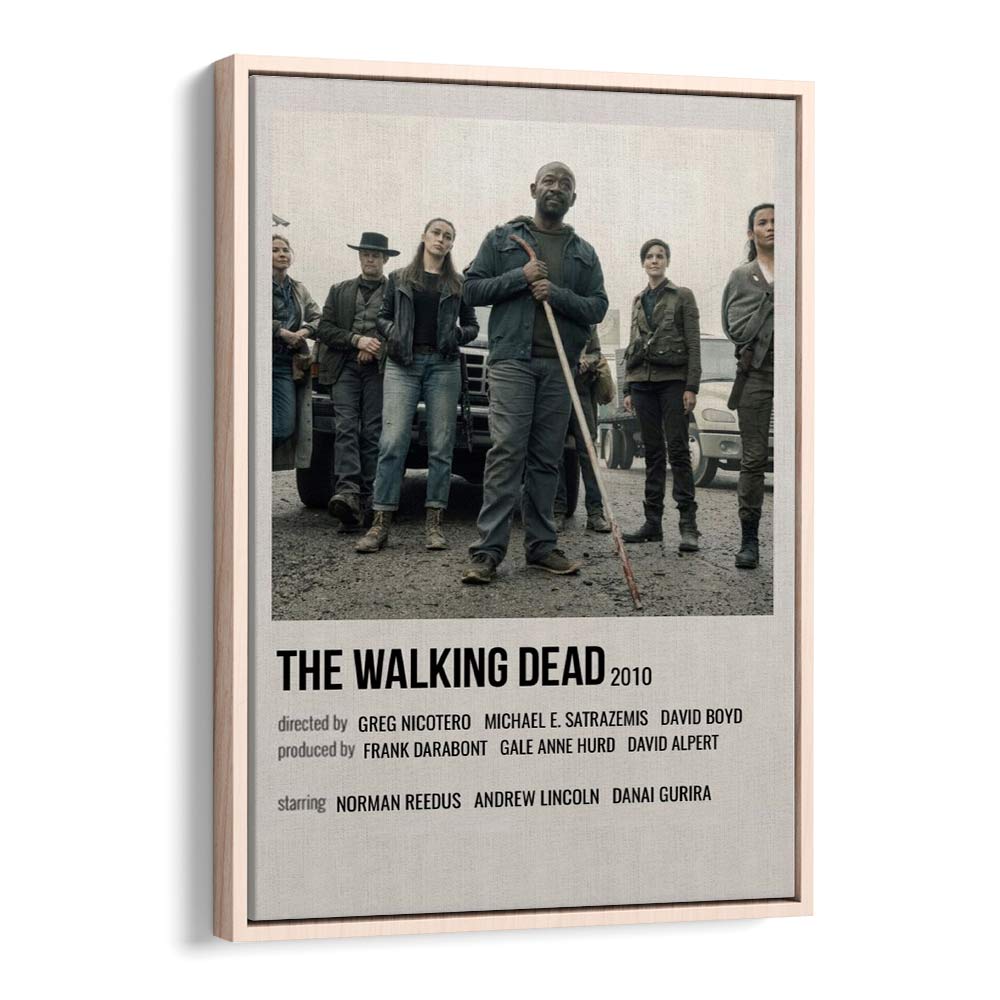 The Walking Dead 2010 II Movie Posters in Oak Wood Floater Frame