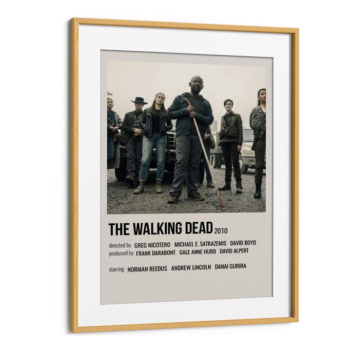 The Walking Dead 2010 II Movie Posters in Oak Wood Frame With Mount