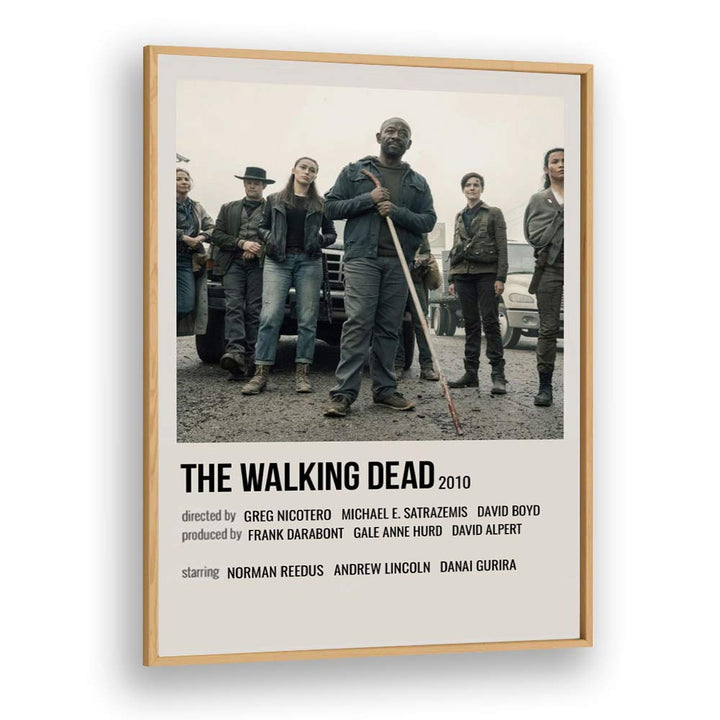 The Walking Dead 2010 II Movie Posters in Oak Wood Plain Frame