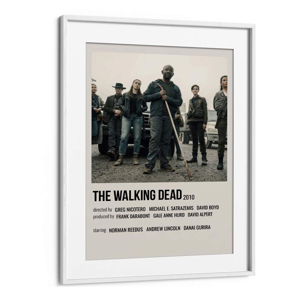 The Walking Dead 2010 II Movie Posters in White Frame With Mount