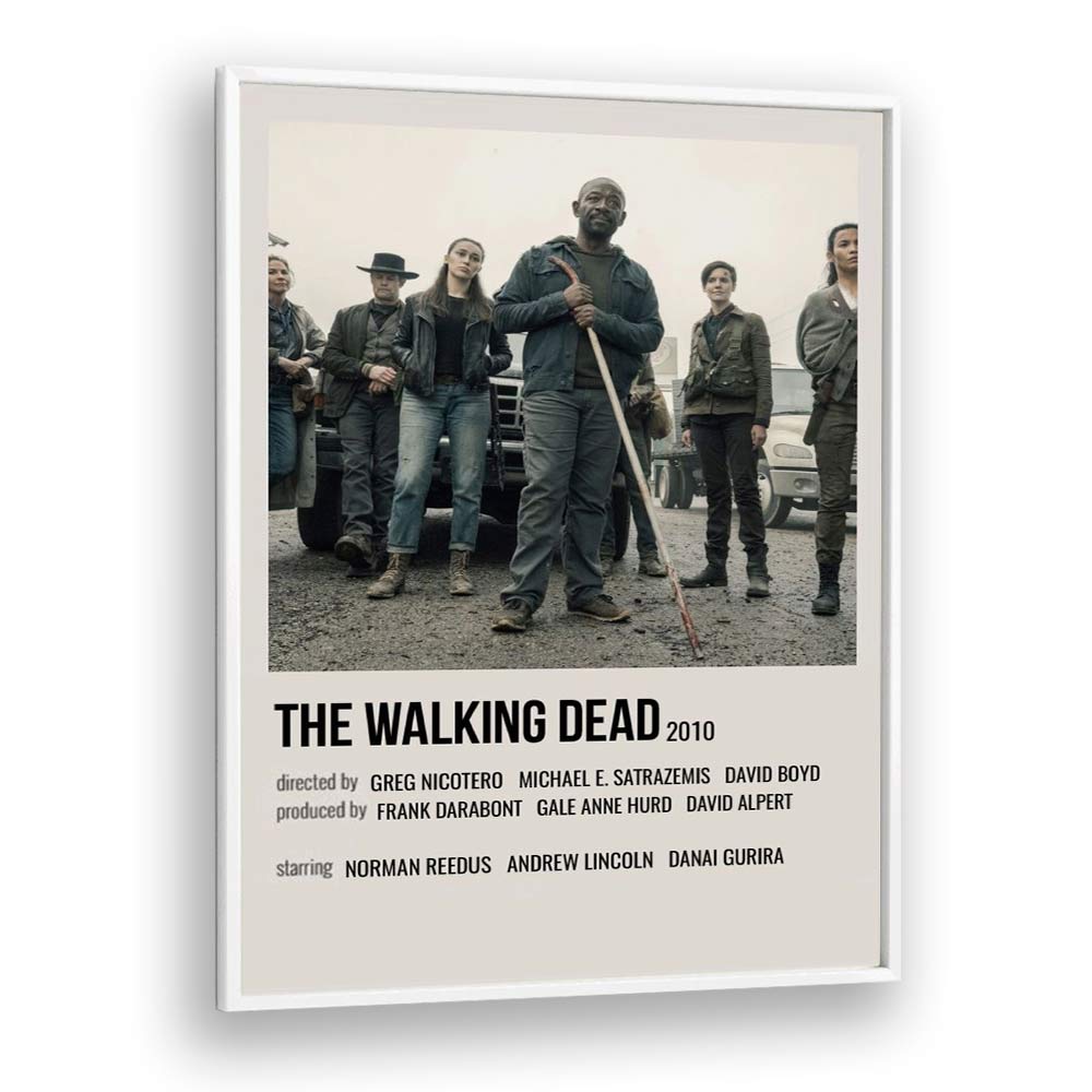 The Walking Dead 2010 II Movie Posters in White Plain Frame