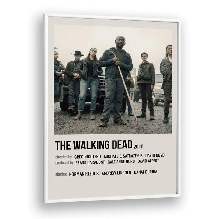 The Walking Dead 2010 II Movie Posters in White Plain Frame