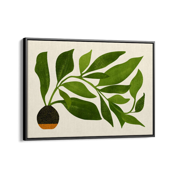 The Wanderer by Kristian Gallagher Botanical Flower Paintings Floral Paintings in Black Floater Frame