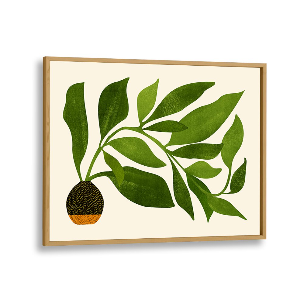 The Wanderer by Kristian Gallagher Botanical Flower Paintings Floral Paintings in Oak Wood Plain Frame