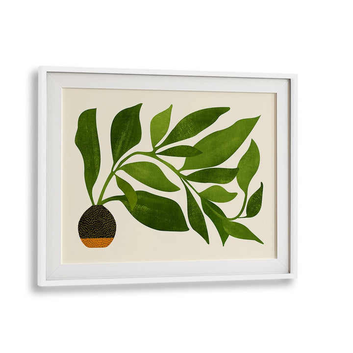 The Wanderer by Kristian Gallagher Botanical Flower Paintings Floral Paintings in White Frame With Mount